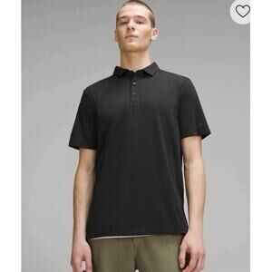 Lululemon Polo Shirt Mens Medium Golf Performance Evolution Tech Pique Faded